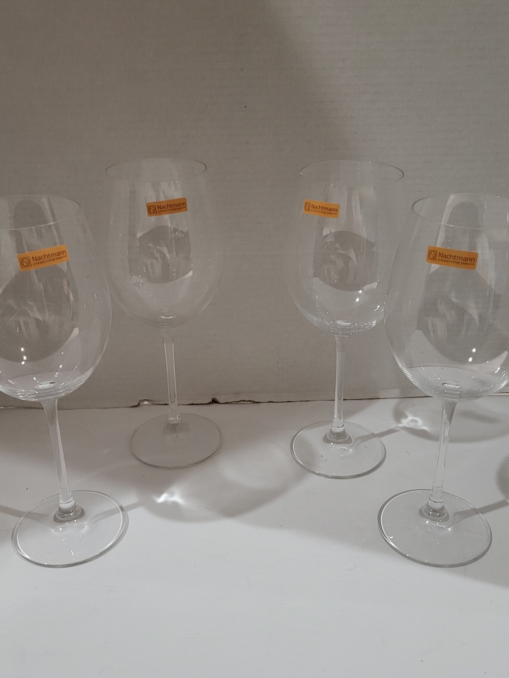 Set of 4 Nachtmann Vivendi Large Bordeaux Glasses 9 7/8”